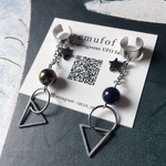 dot ◯＋△＆☆  geometry earcuff  片耳  (全2タイプ) ステンレス イヤーカフ