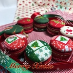 クリスマスマカロンポーチ      