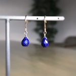 再販♡ 14kgf 宝石質ラピスラズリの一粒ピアス/イヤリング
