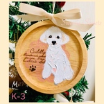 【送料無料】K-3🐾通年使えるワンちゃんオーナメント/トイプードル
