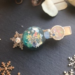 ラスト一点 ✳︎ 雪と氷のヘアクリップ