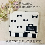 収納たくさん 大きめ移動ポケット