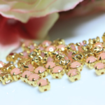 4mm ♡ サーモンピンクオパール  50粒  
