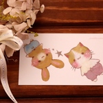 うさねこ★メッセージカード♪