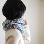 「静かに・ときめく」スヌード。オリジナルテキスタイル。