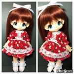 週末セール Xmasワンピース赤 キキポップ