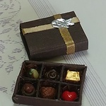 チョコレート6個箱入り