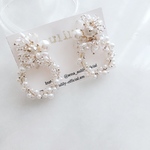 【new】frozen clear flower ＊ear accessories