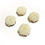 「#4187」 ビーズ フラワー カボション ✴︎ 2個セット フラワー  パーツ