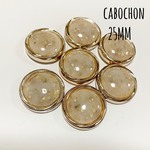 アンティーク調　大カボション　　ベージュ