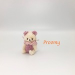 Proomy ラベンダー色のクマさん ミニチュア モールベア 