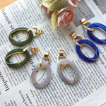 新色追加！！ オーバル（Cool color.）＊ゴールド＊イヤリング/ピアス