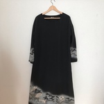 和柄☆黒留袖からロングワンピース