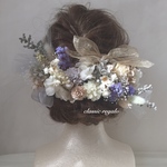 【0318kayano様 専用出品 セミオーダー natural color tulle ribbon ヘッドドレス】