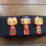 こけしバレッタ・懐かし三人娘