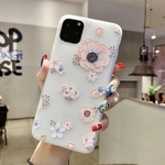 iPhone XR ケース かわいい 花柄 スマホケース 白