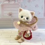 ❁︎送料無料❁︎羊毛フェルト猫　白