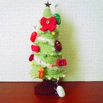 《N様・オーダー品》カブちゃんオーナメント付き☆あみぐるみクリスマスツリー