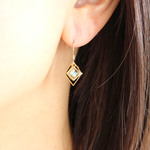 square　swarovski　14kgf