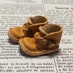 【受注製作】レザー : ミニチュアアンクルブーツ【ヤマブキ】