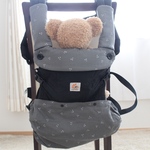 【再販☆3】☆エルゴアダプト☆エルゴ360☆　オムニ360☆さくらんぼ柄☆ミッドグレー☆よだれカバー&首回りカバー&収納カバー☆エルゴカスタム☆