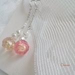アイスフラワーピアス/イヤリング☆ピンク