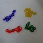 ホワイトハートビーズ 現代物 5mm 6色