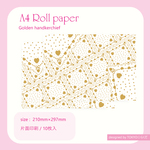 ロール紙☆hanky(金ハート)