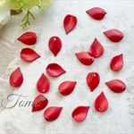 【20個】レッド  しずく  マットアクリルパーツ  リーフ  花びら  20mm♡ #32504