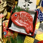 めで鯛ブローチ