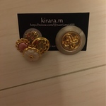 ] sale♫アンティークボタン　ピアス
