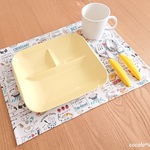 撥水💦 ランチョンマット　30㎝×40㎝　　* ランチレシピ　col. ivory