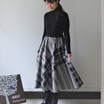 【yuiharu1511様専用】ビッグチェックのフレアーたっぷりスカート