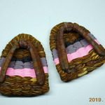 厚手着物 、鼻緒紬 ハイヒール　12cm z1778