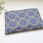 カードポケットつき★ フラットポーチ　 通帳・お薬手帳・コスメ・小物整理