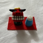 お正月飾り　獅子舞&富士山🌅