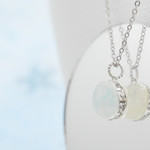 【冬限定】氷の世界/雪の世界：リバーシブルペンダント【受注製作】 