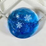 〈再販5〉満天の星空に降る雪 ヘアゴム  レジン