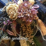 French Chic  ピオニー&紫陽花 シャビー正月飾り