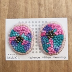 《再販》つぶつぶ刺繍/ﾏｶﾛﾝ × ﾍﾞﾋﾞｰﾋﾟﾝｸ (受注製作)