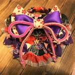 犬・猫の首輪　約27～30　cocoちゃんバンダナチョーカー　和柄・桜・お正月・豪華絢爛