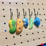 クライミングホールド型キーホルダー