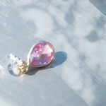 偏光ドロップイヤリングピアス/人魚姫の涙