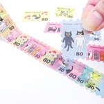 マスキングロールステッカー　猫の切手