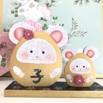 m様オーダー、最強ゴールドのダルマネズミのチューチュー親子⭐️