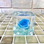煌めくクリスタルハーバリウム〜blue rose〜