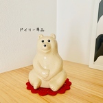 【再販】しろくま貯金箱   NEWフラワードイリー   レッド