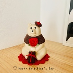 【再販】NEW しろくま貯金箱 バレンタイン&ホワイトデーコーデ