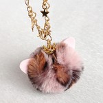 にゃんこファーチャーム🐾ベンガル風♥ピンク♪*ﾟ