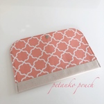 No.793【訳あり商品】モロッカン柄のペタンコポーチ　母子手帳ケース